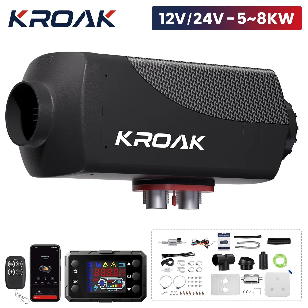 KROAK 5-8KW Parking Heater Bluetooth