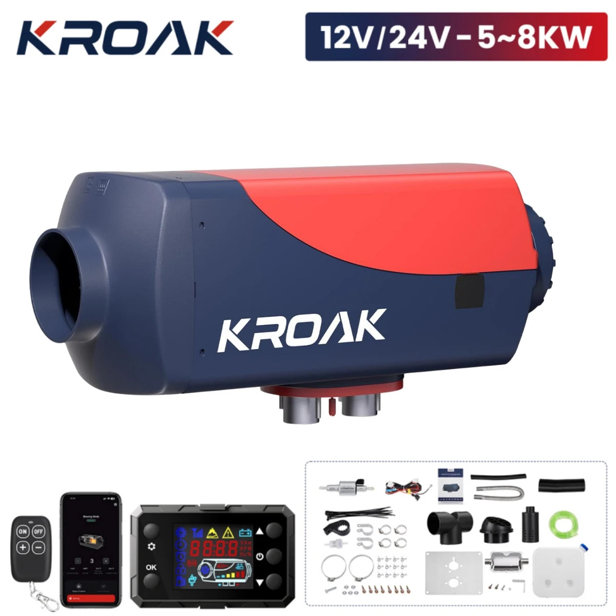 KROAK 5-8KW Parking Heater Bluetooth