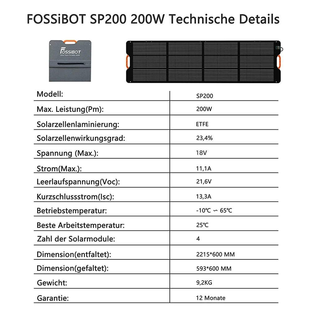 FOSSiBOT SP200 18V 200W