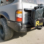 REAR SQUARED BUMPER WITH TYRE AND JERRY CAN CARRIER PATROL Y61